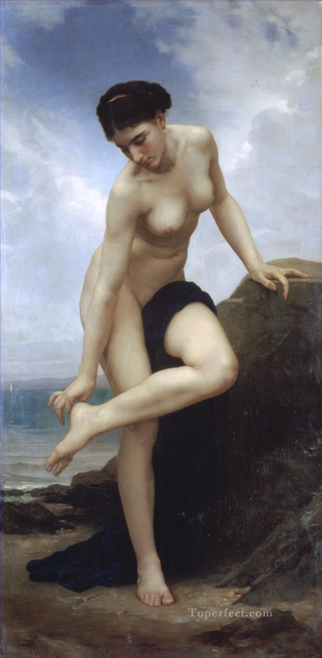 Apres le bain 1875 William Adolphe Bouguereau nude Oil Paintings
